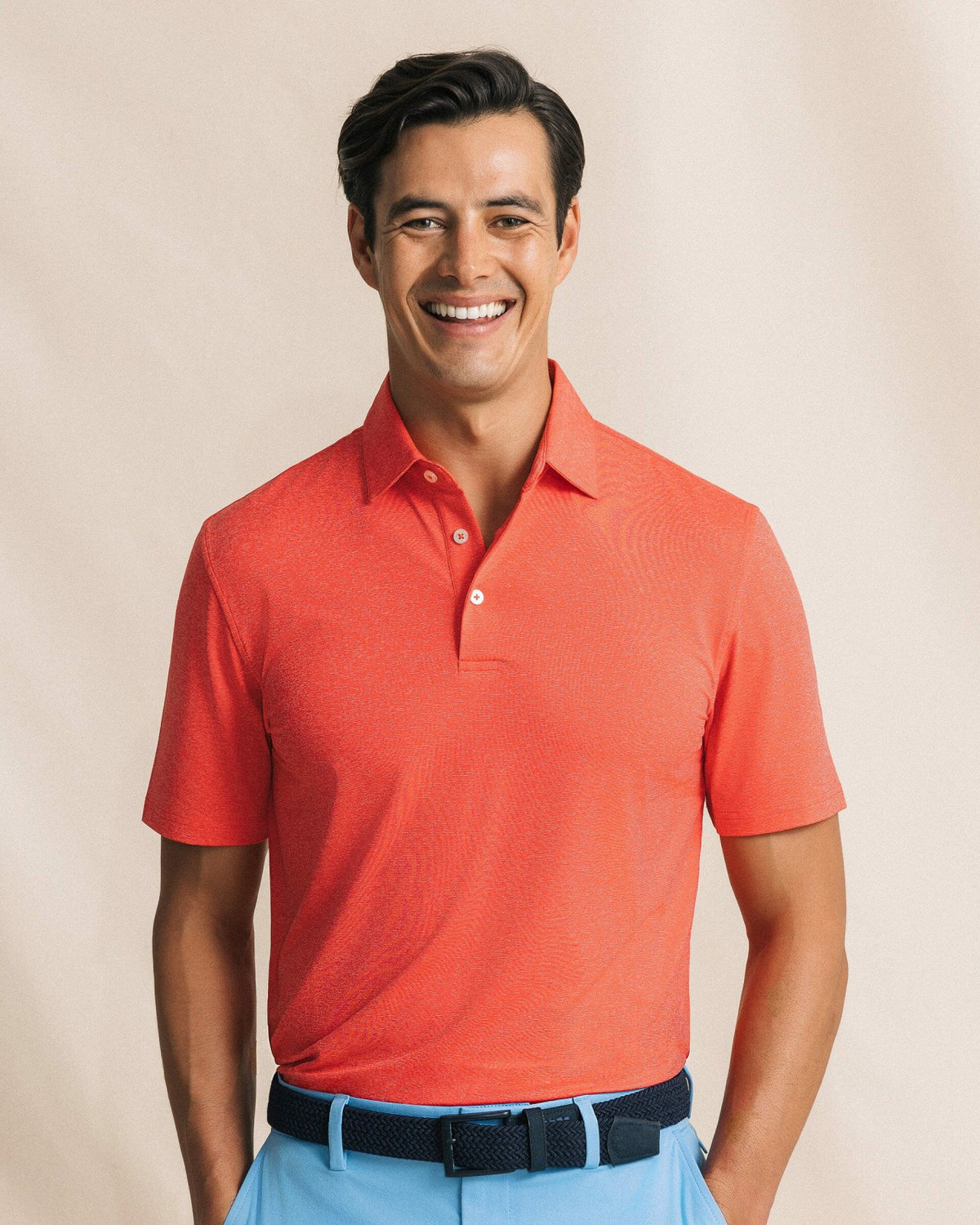 Coastal Breeze® Heather Performance Polo | Southern Tide Essential