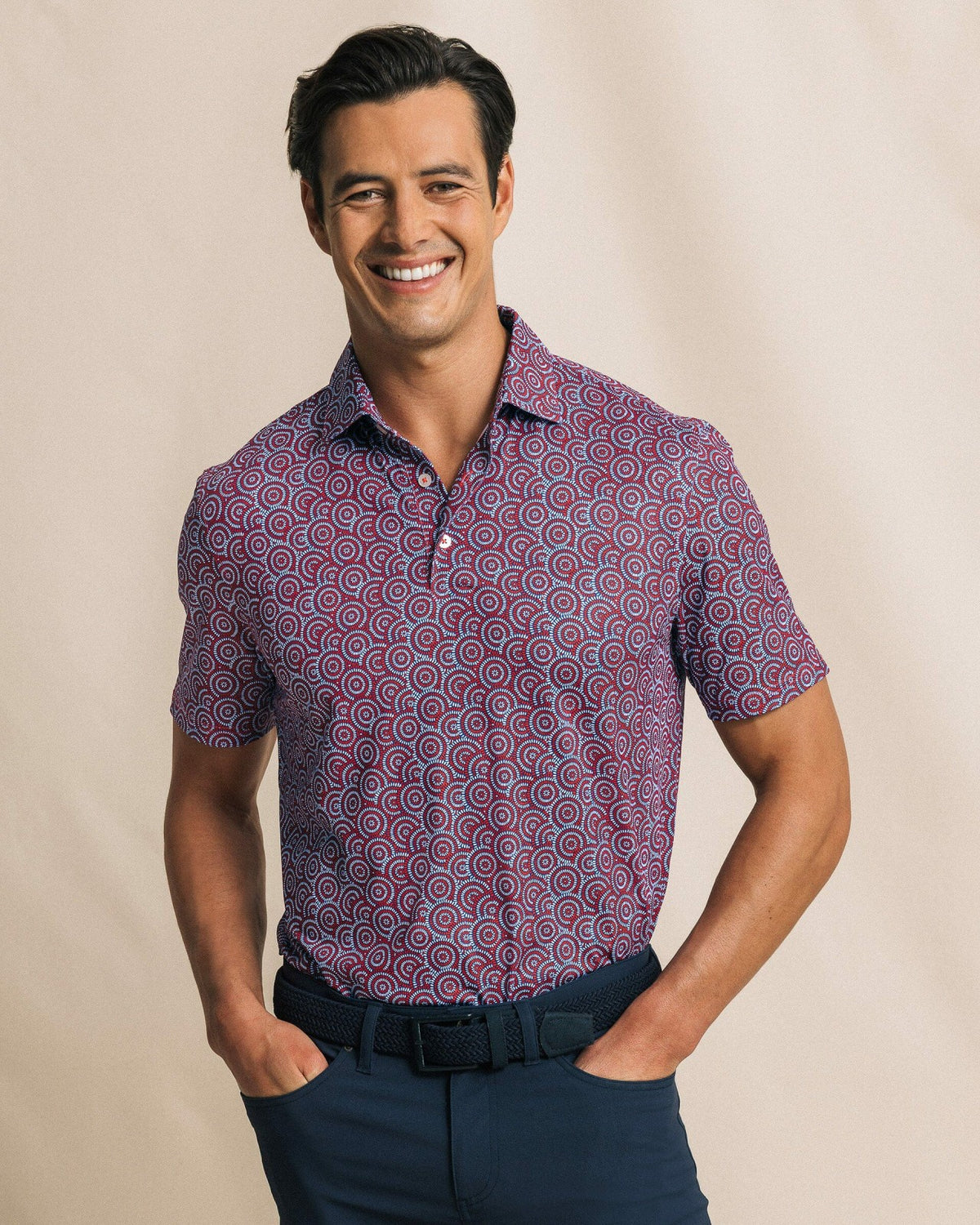 Driver Fireworks Printed Polo | Southern Tide Trending