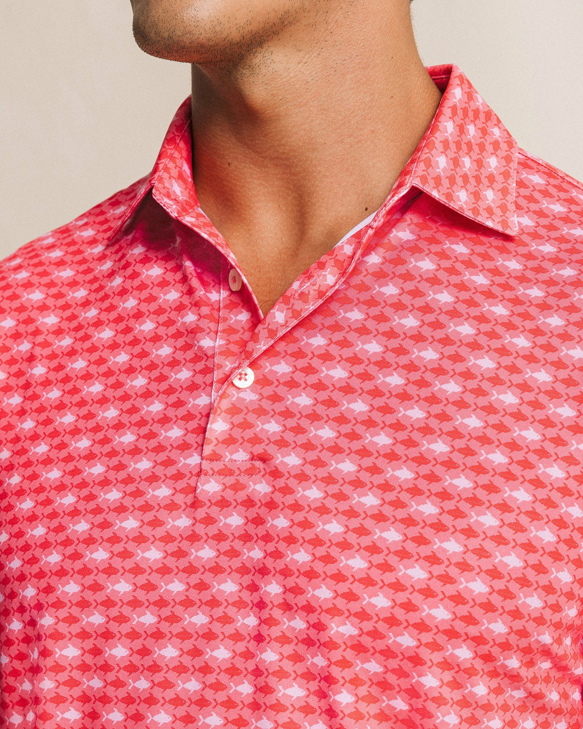 Driver Fintastic Frenzy Printed Polo | Southern Tide Hot Sale