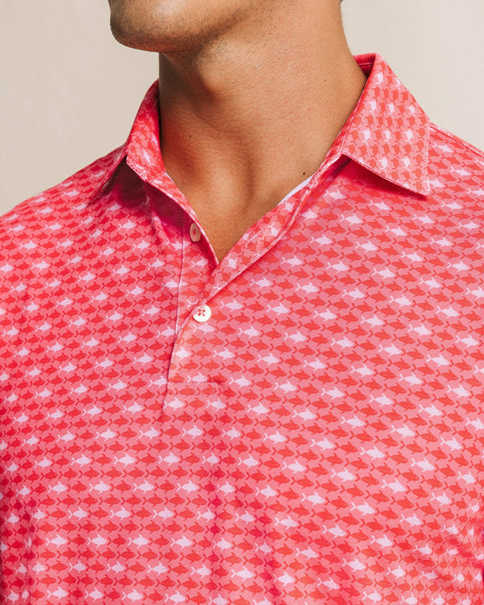 Driver Fintastic Frenzy Printed Polo | Southern Tide Hot Sale
