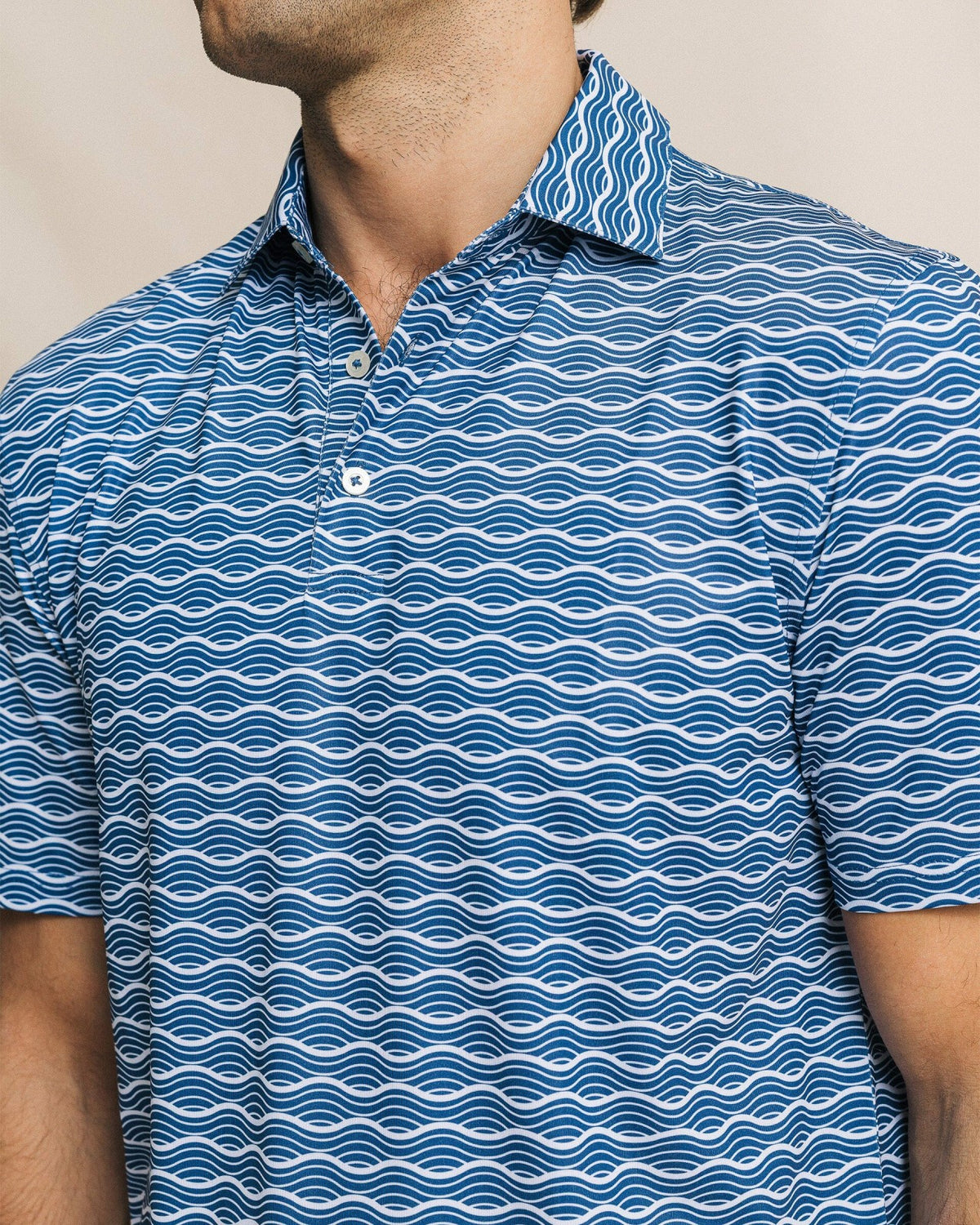 Driver Ocean Echo Printed Polo | Southern Tide Trusted