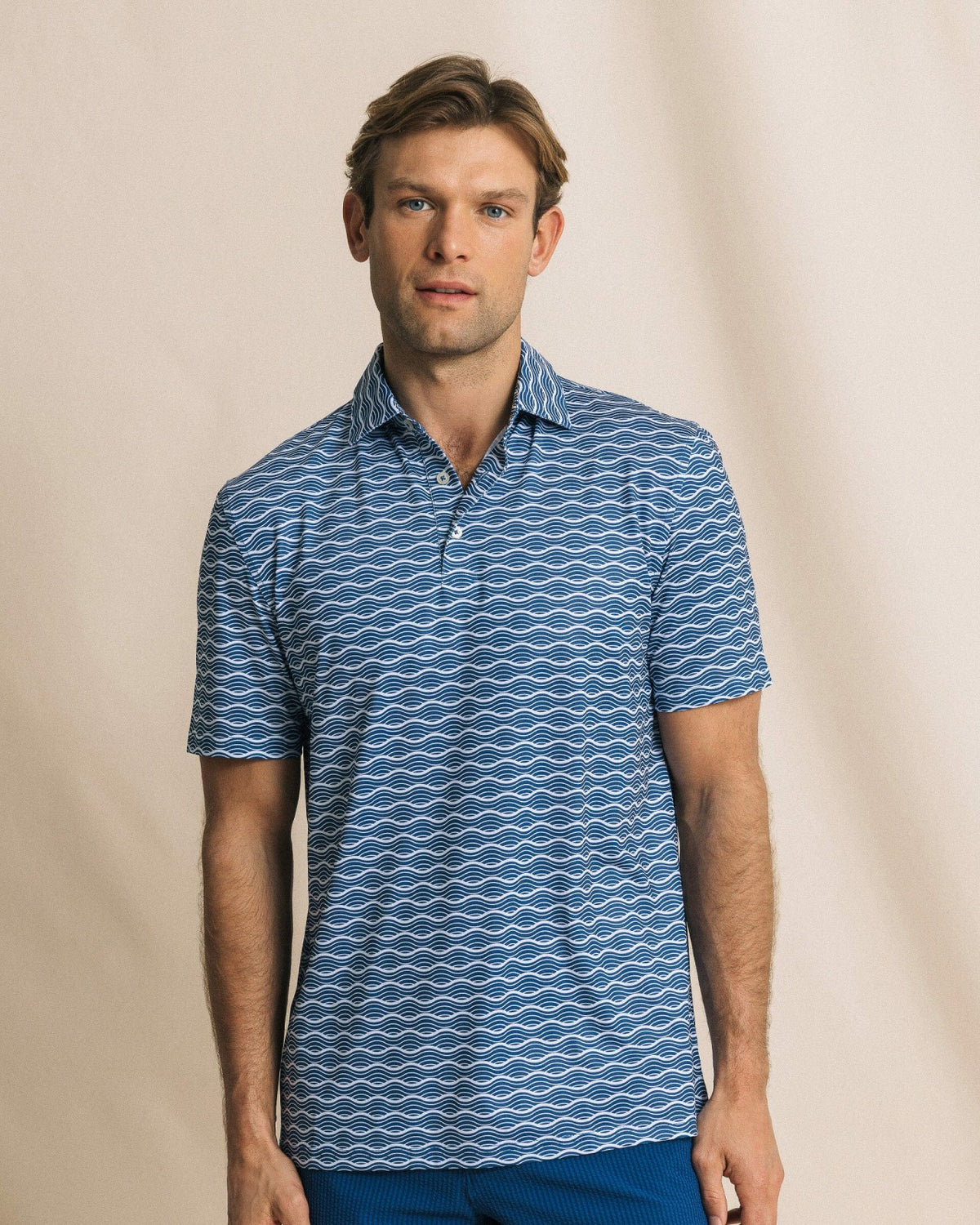 Driver Ocean Echo Printed Polo | Southern Tide Trusted