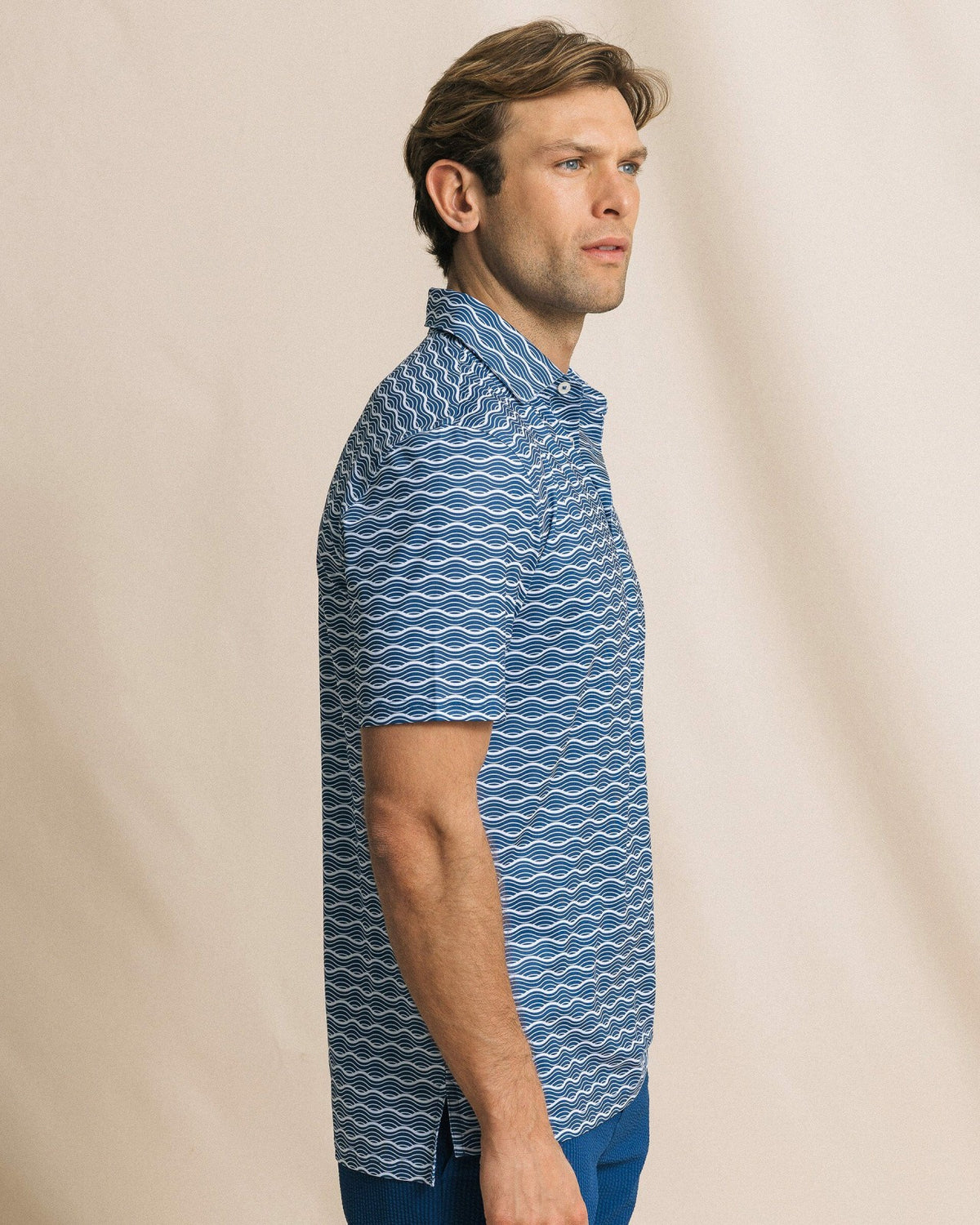 Driver Ocean Echo Printed Polo | Southern Tide Trusted