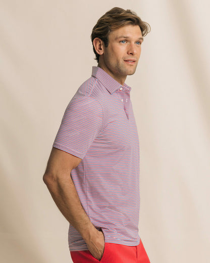 Pelican Landing Stripe Performance Polo | Southern Tide Exclusive