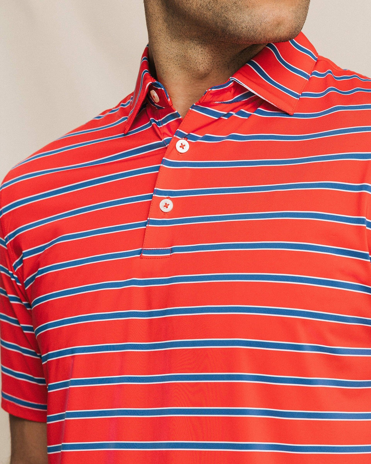 Moonlight Bay Stripe Performance Polo | Southern Tide Great Value