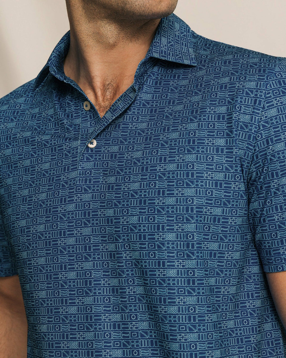 Driver ST Nautical Flag Printed Polo | Southern Tide New