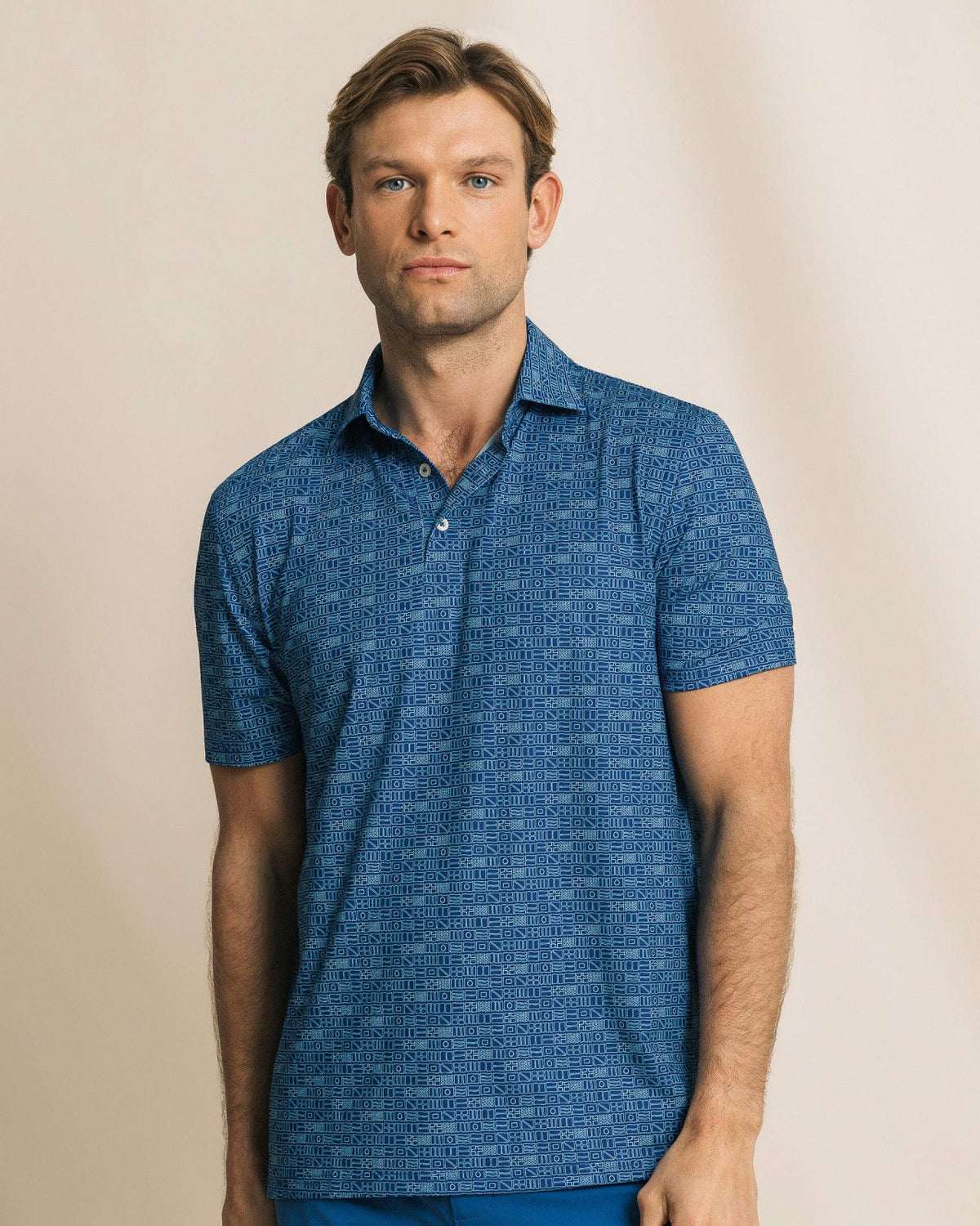 Driver ST Nautical Flag Printed Polo | Southern Tide New