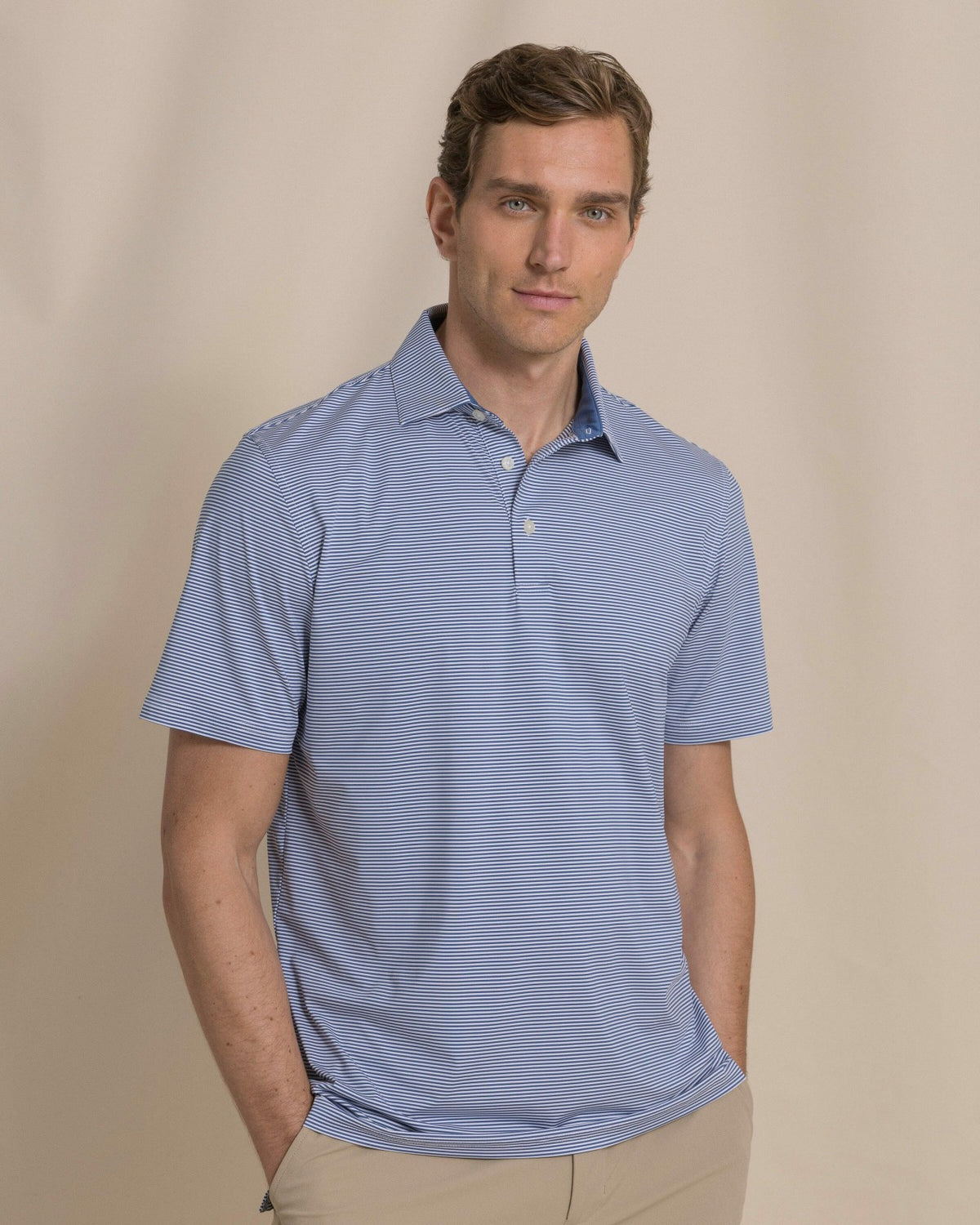 Meadowbrook Stripe Performance Polo | Southern Tide Popular