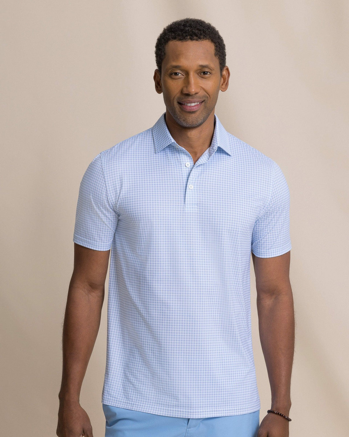 Driver Island View Gingham Printed Polo | Southern Tide Deals