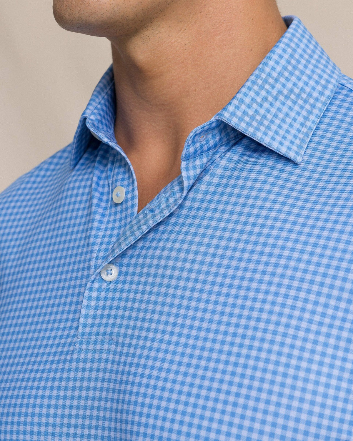 Driver Island View Gingham Printed Polo | Southern Tide Deals
