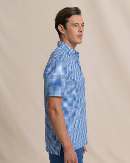 Driver Coral Key Plaid Printed Polo | Southern Tide Everyday