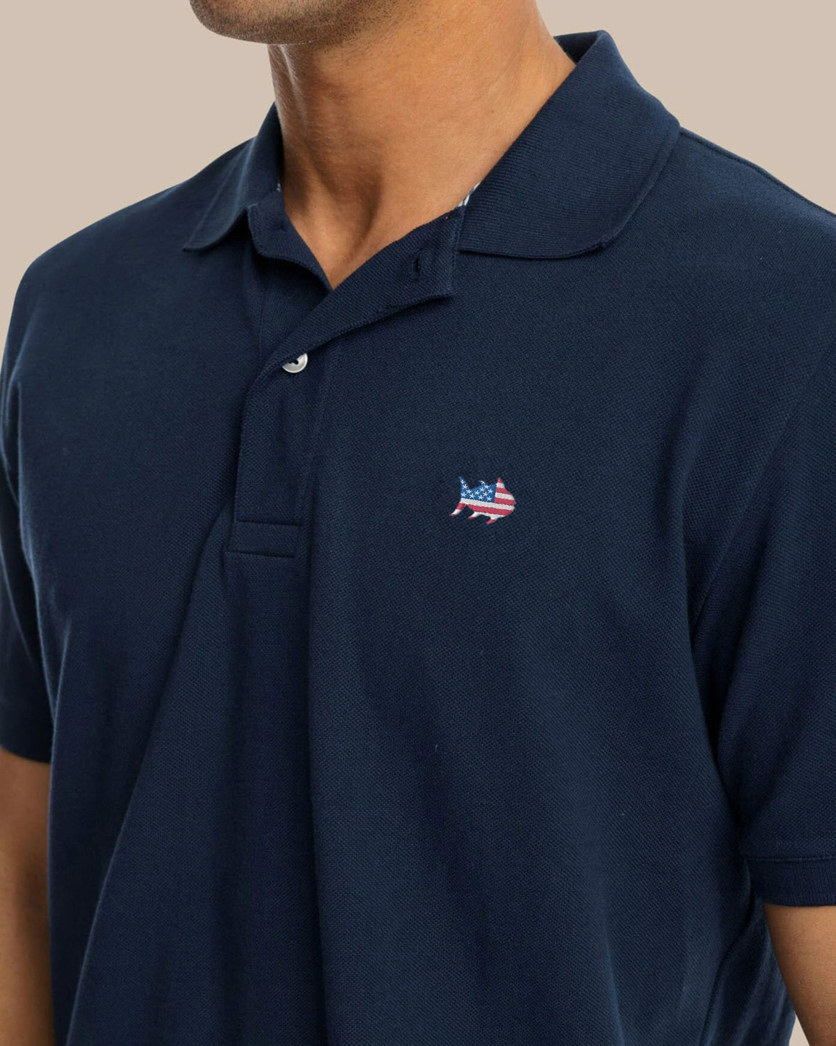 USA Flag Skipjack Polo | Southern Tide Best Seller