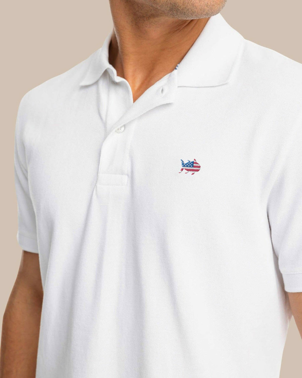 USA Flag Skipjack Polo | Southern Tide Best Seller