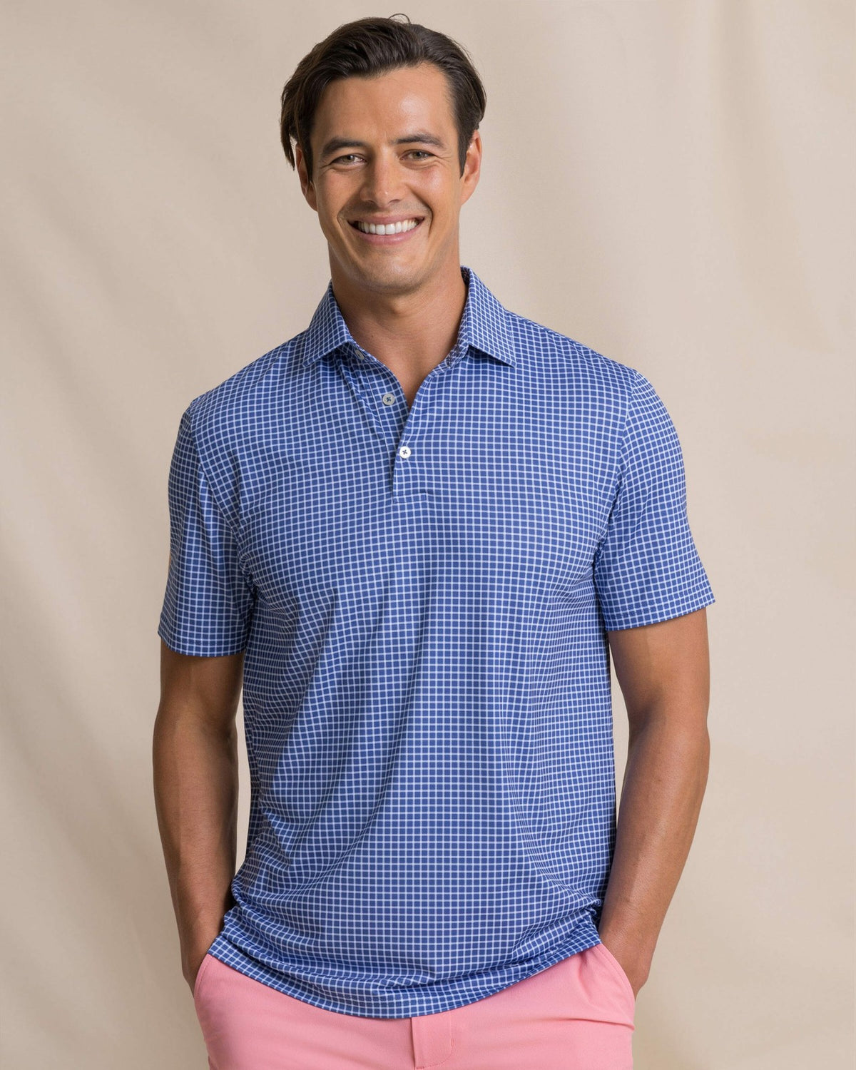 Driver Dunes Edge Plaid Polo | Southern Tide Special Offer