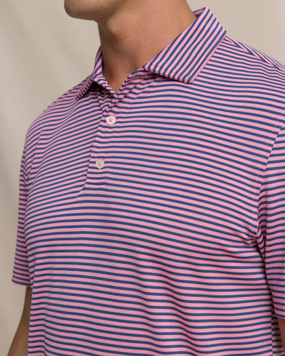 Oceanfront Stripe Pique Performance Polo | Southern Tide Sale