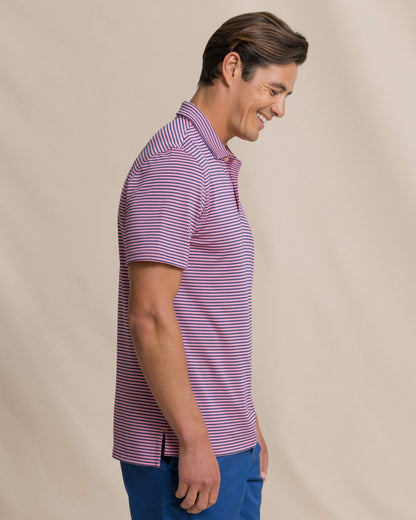 Oceanfront Stripe Pique Performance Polo | Southern Tide Sale