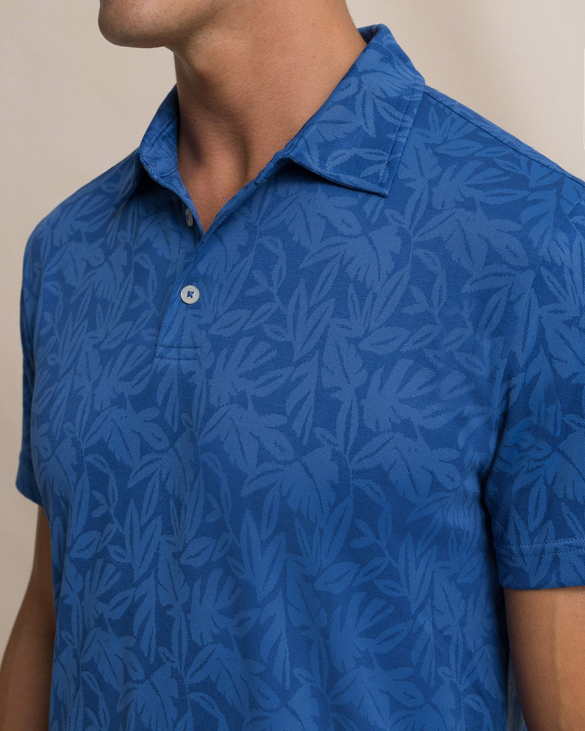Island Fronds Jacquard Polo | Southern Tide New