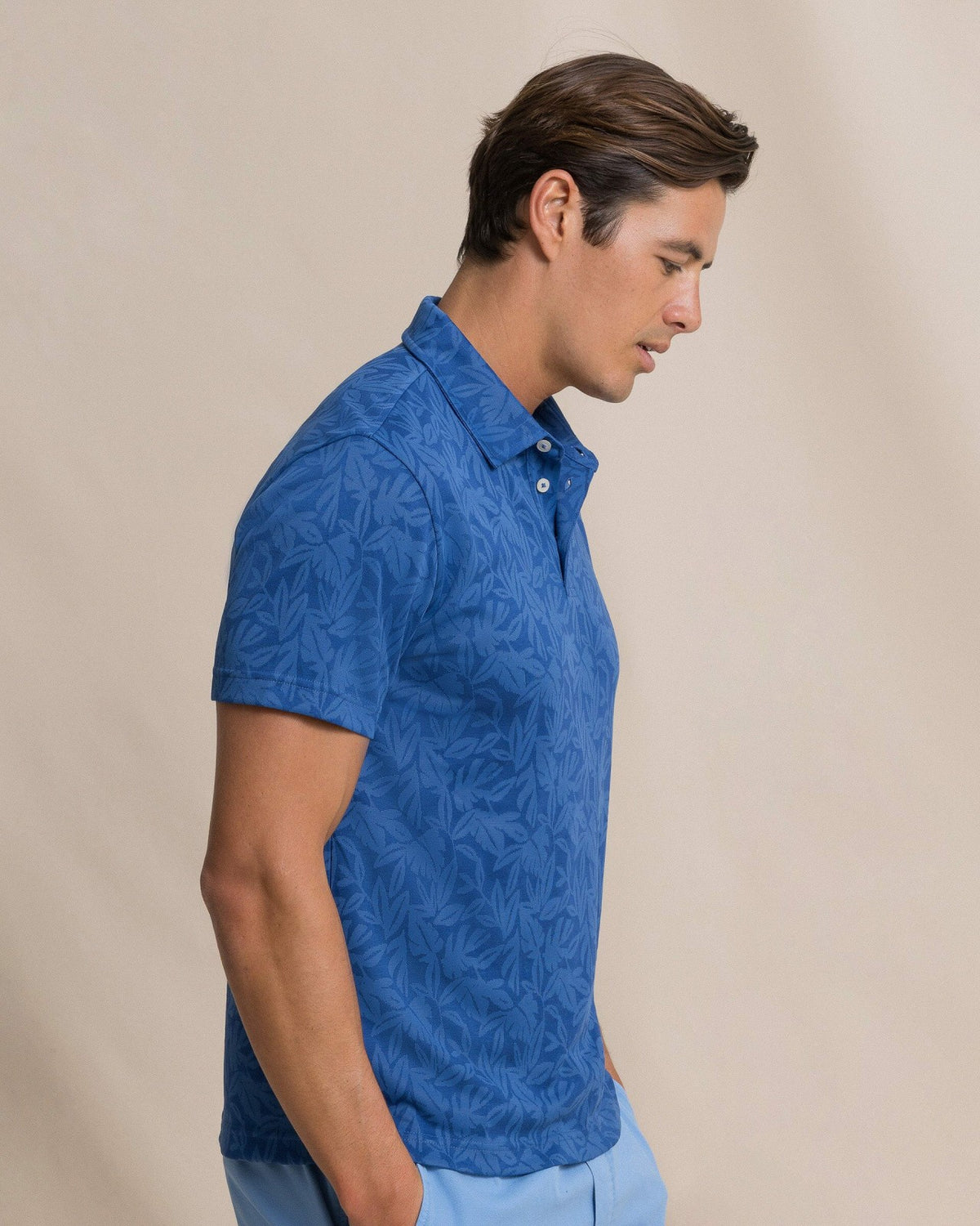 Island Fronds Jacquard Polo | Southern Tide New