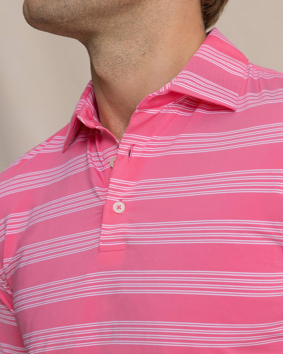 Dune Crest Stripe Performance Polo | Southern Tide Discount