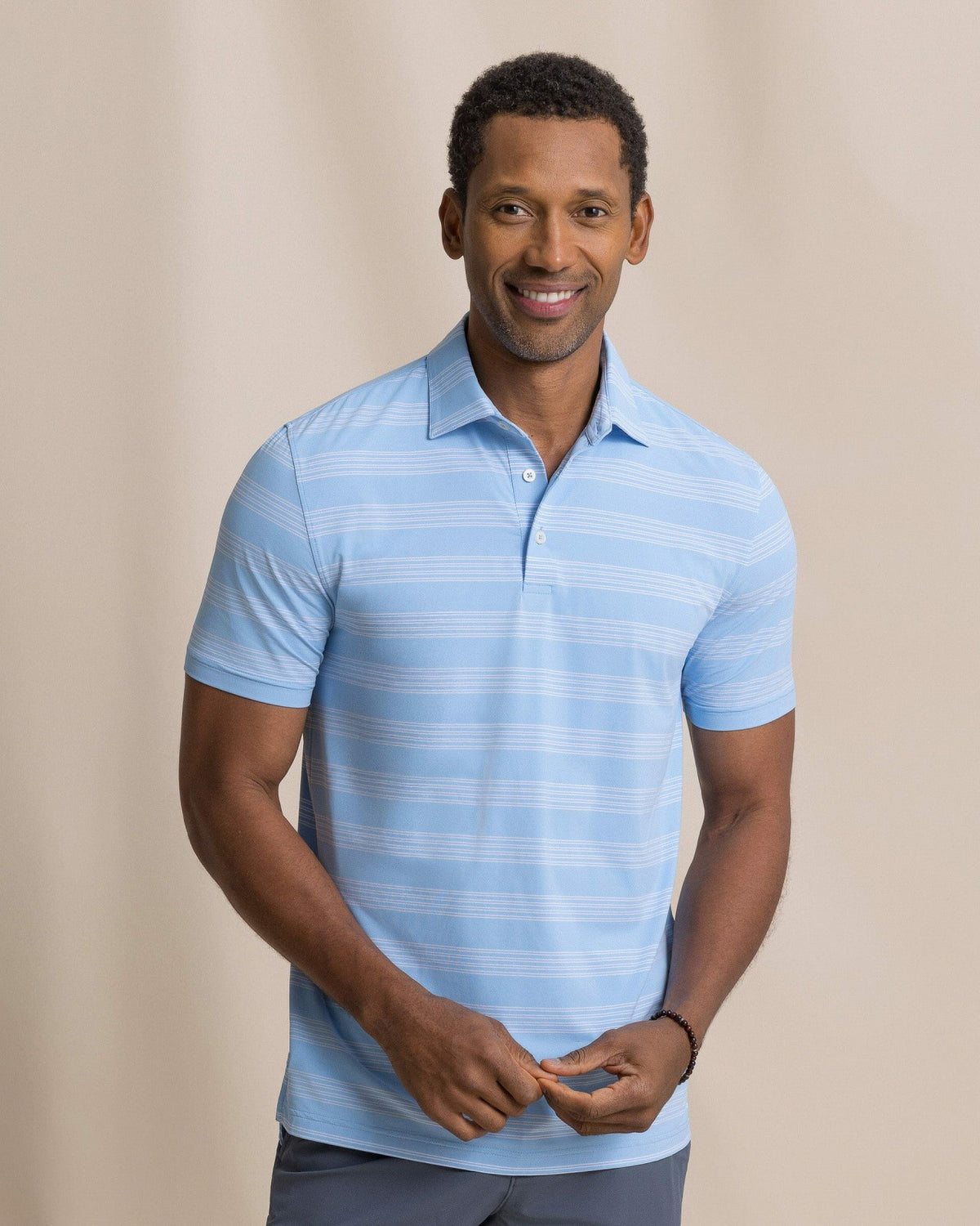 Dune Crest Stripe Performance Polo | Southern Tide Discount