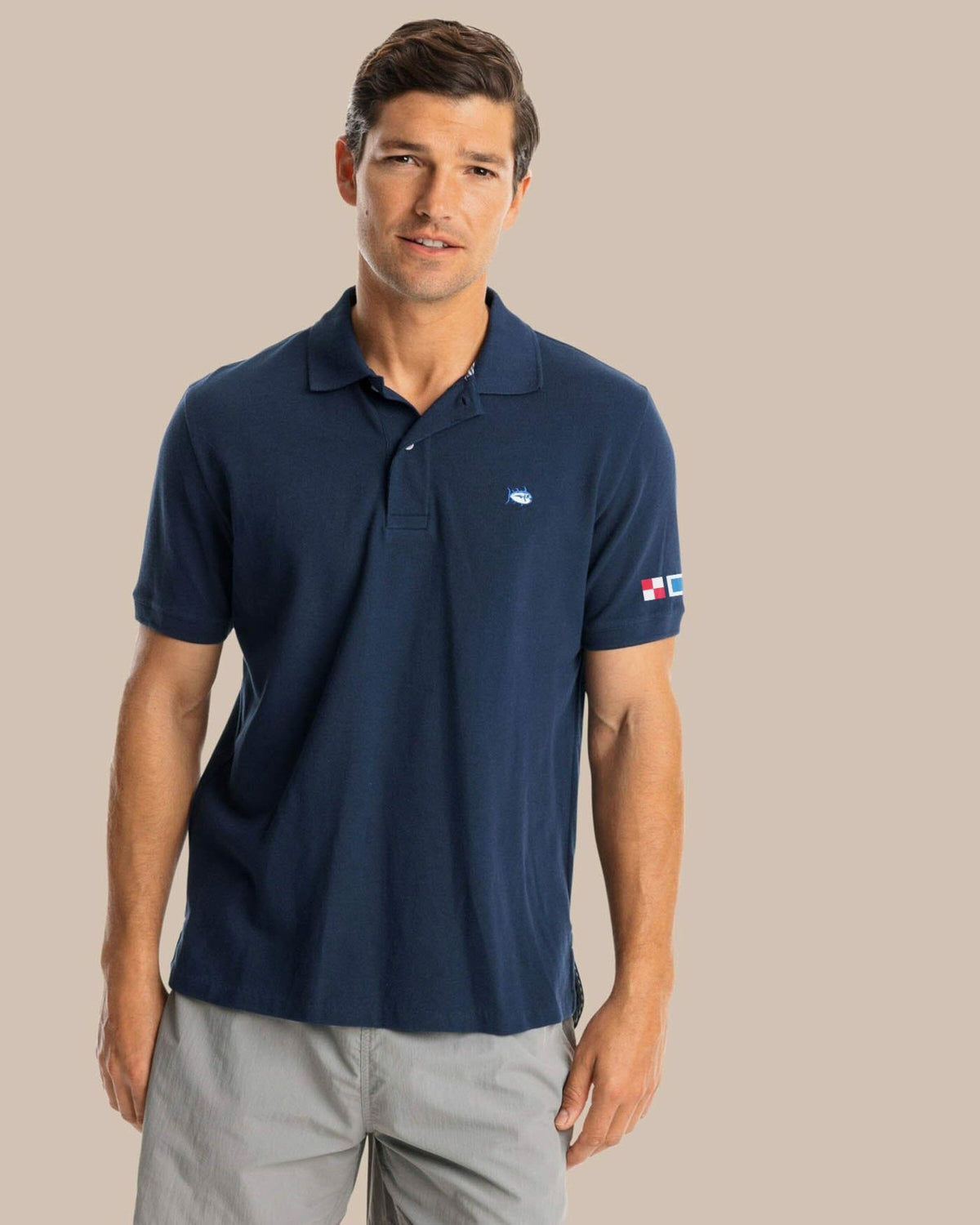 USA Nautical Flags Skipjack Polo | Southern Tide Smart Buy