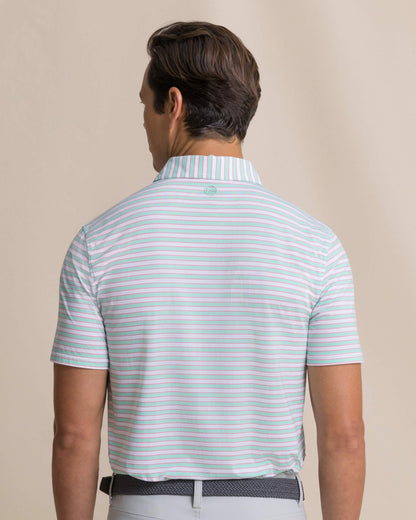 Water Way Stripe Performance Polo | Southern Tide Premium