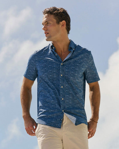 ST Nautical Flags Short Sleeve Sport Shirt | Southern Tide Smart Buy