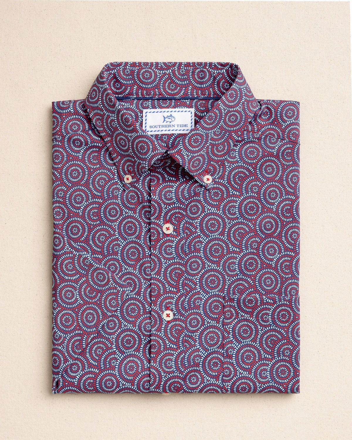 Fireworks Short Sleeve Sport Shirt | Southern Tide Customer Favorite