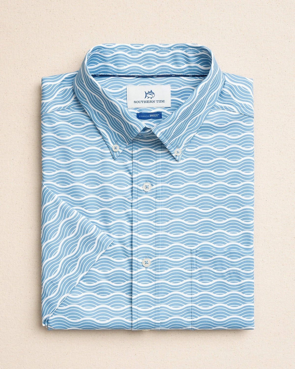 Ocean Echo Short Sleeve Sport Shirt | Southern Tide Discount