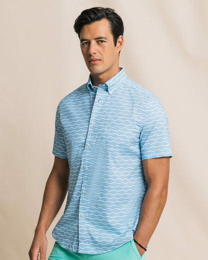Ocean Echo Short Sleeve Sport Shirt | Southern Tide Discount