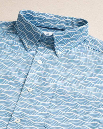 Ocean Echo Short Sleeve Sport Shirt | Southern Tide Discount