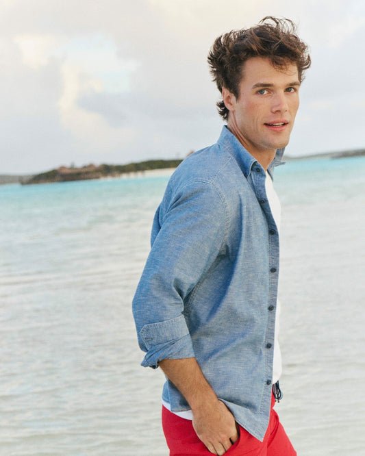 Sandy Beach Chambray Sport Shirt | Southern Tide Trending