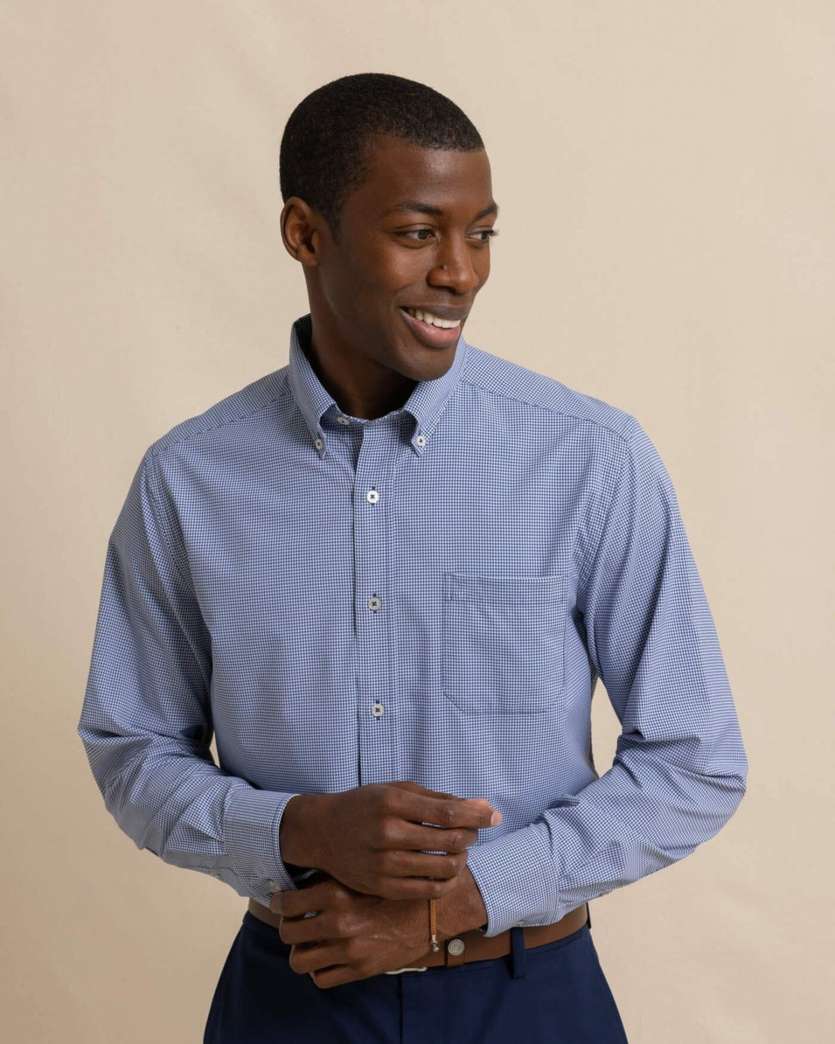 Micro Gingham brrr°® Intercoastal Sport Shirt | Southern Tide Premium