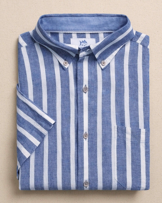 Seamark Stripe Short Sleeve Sport Shirt | Southern Tide Value