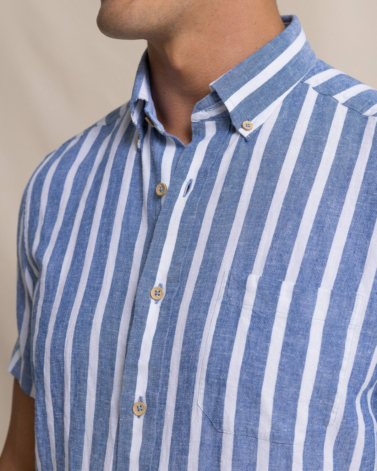 Seamark Stripe Short Sleeve Sport Shirt | Southern Tide Value
