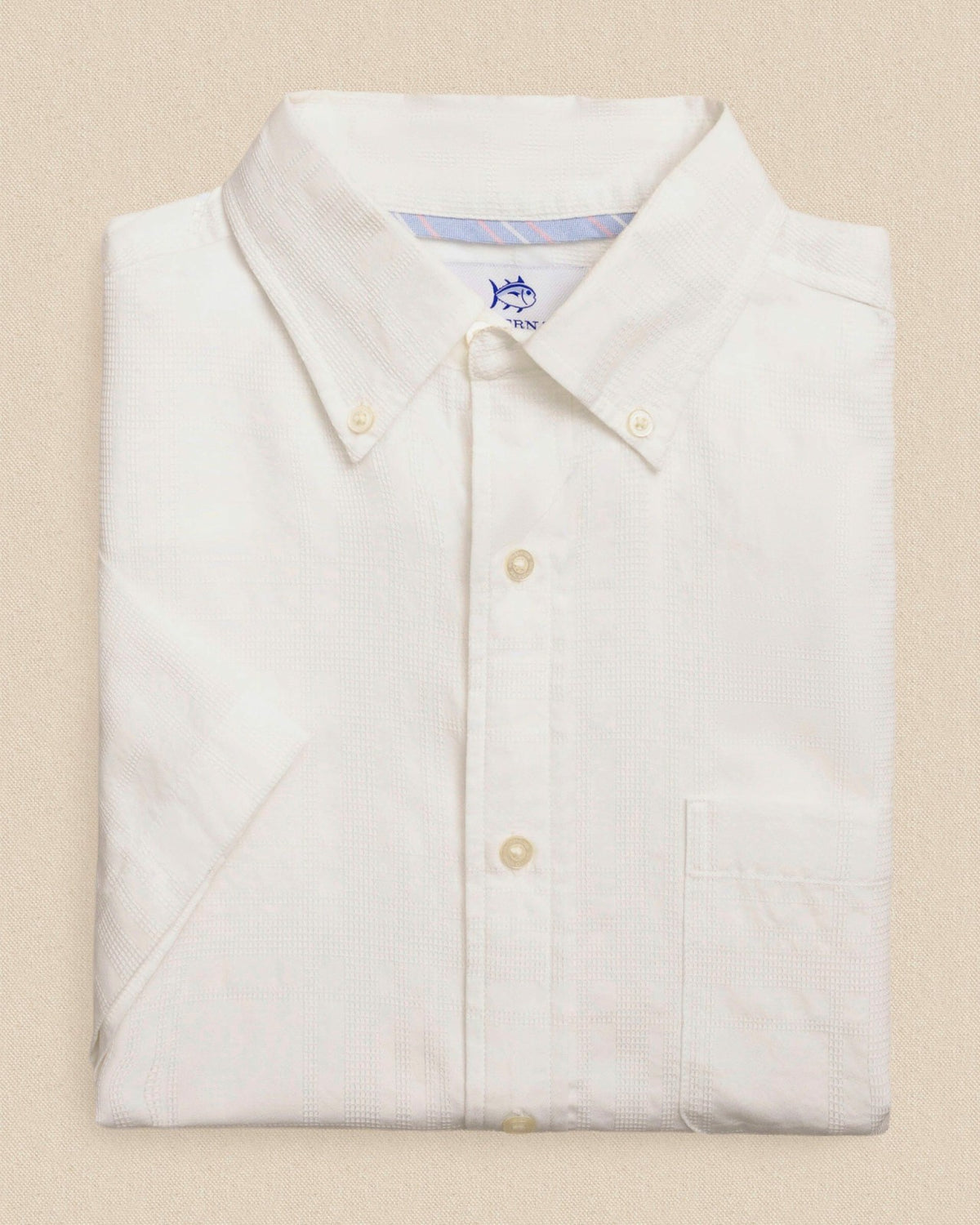 Fort Fisher Textured Short Sleeve Sport Shirt | Southern Tide New