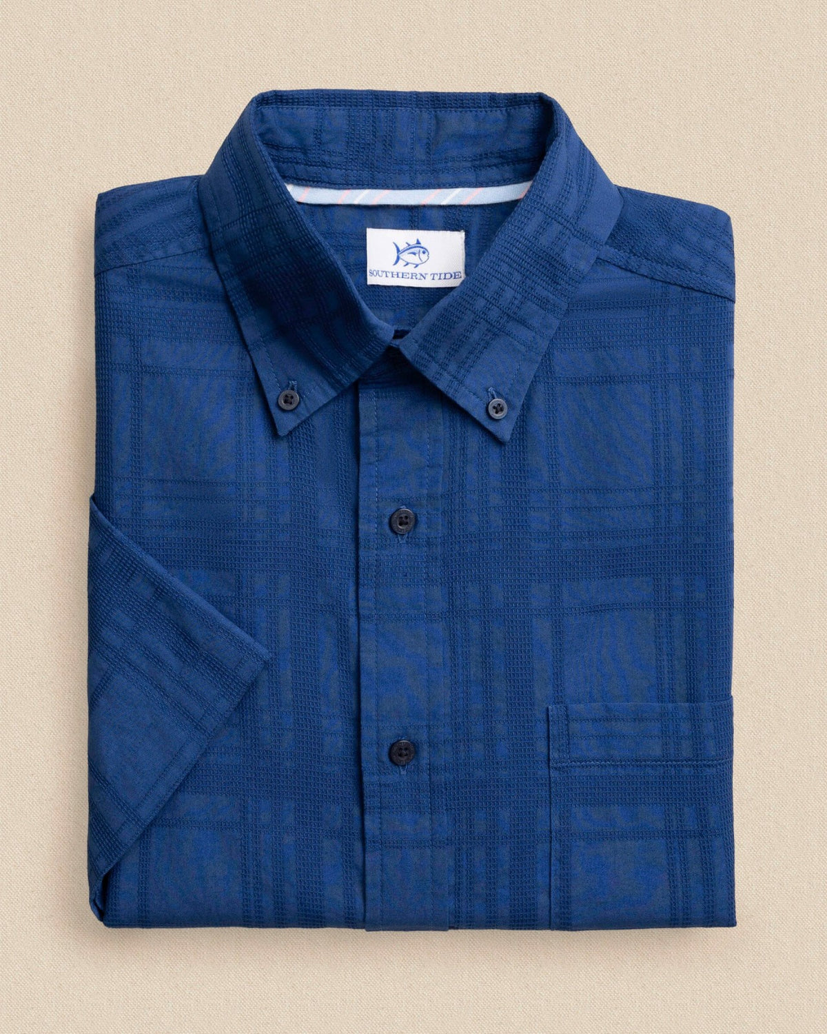 Fort Fisher Textured Short Sleeve Sport Shirt | Southern Tide New