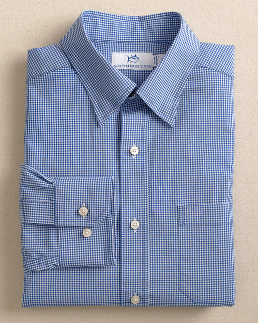 Charleston Parkwood Micro-Gingham Shirt | Southern Tide Smart Buy