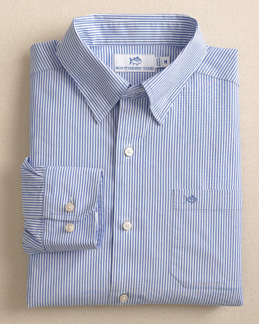 Charleston Granby Stripe Embroidered Sport Shirt | Southern Tide Premium