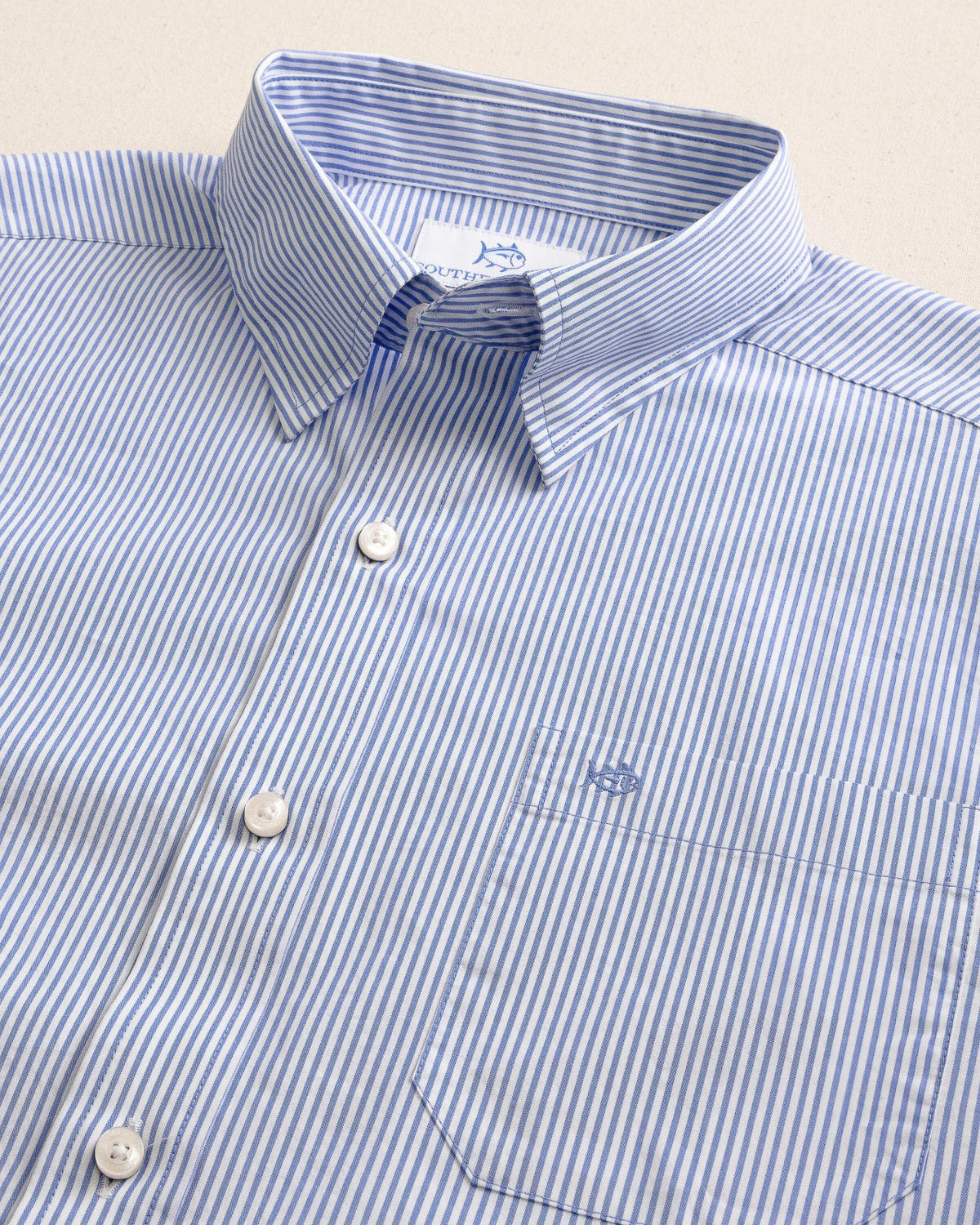 Charleston Granby Stripe Embroidered Sport Shirt | Southern Tide Premium