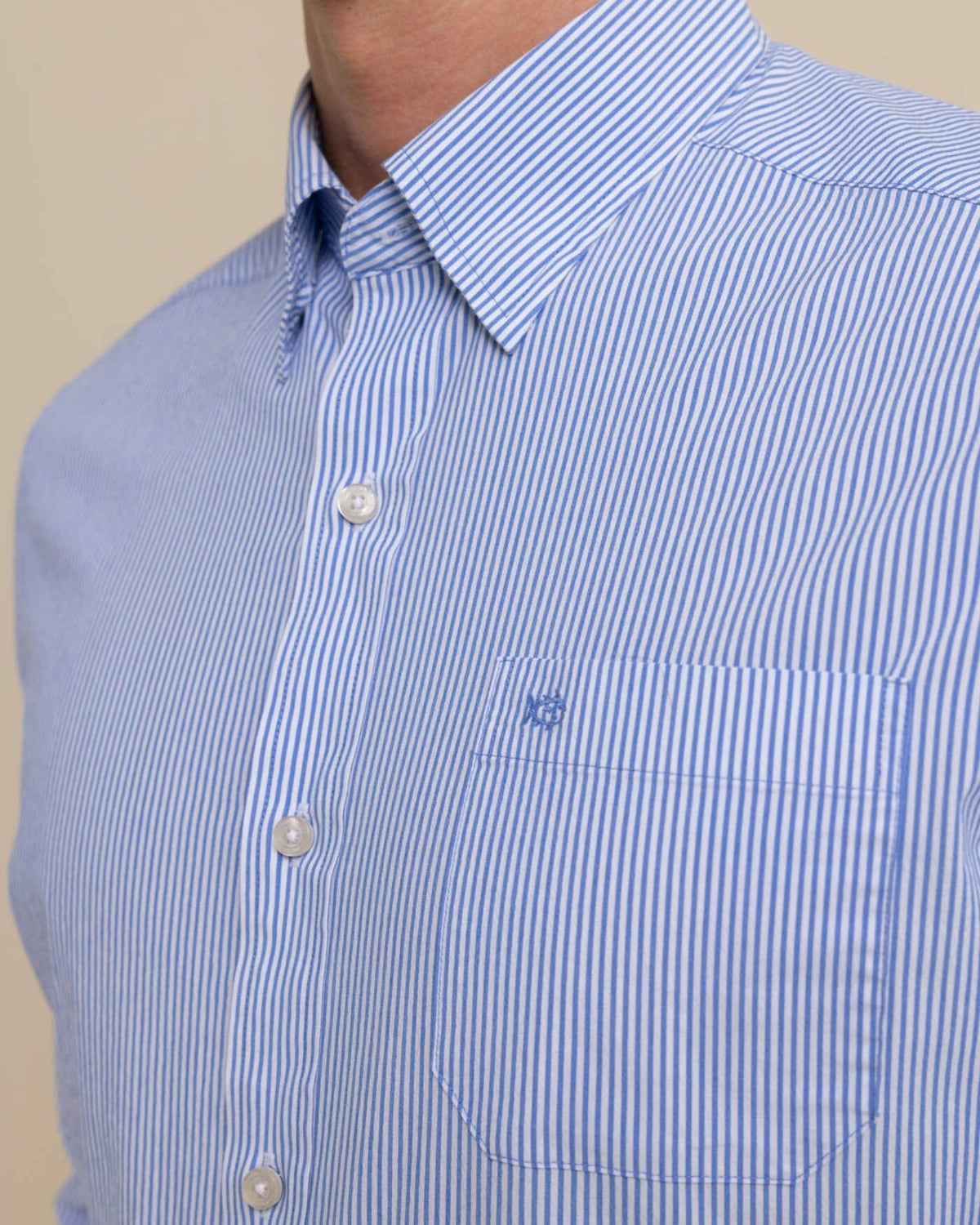 Charleston Granby Stripe Embroidered Sport Shirt | Southern Tide Premium