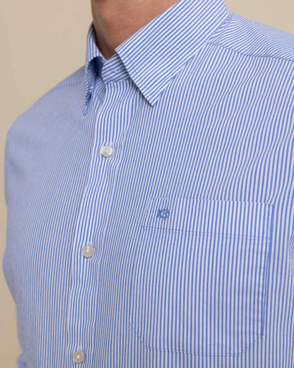 Charleston Granby Stripe Embroidered Sport Shirt | Southern Tide Premium