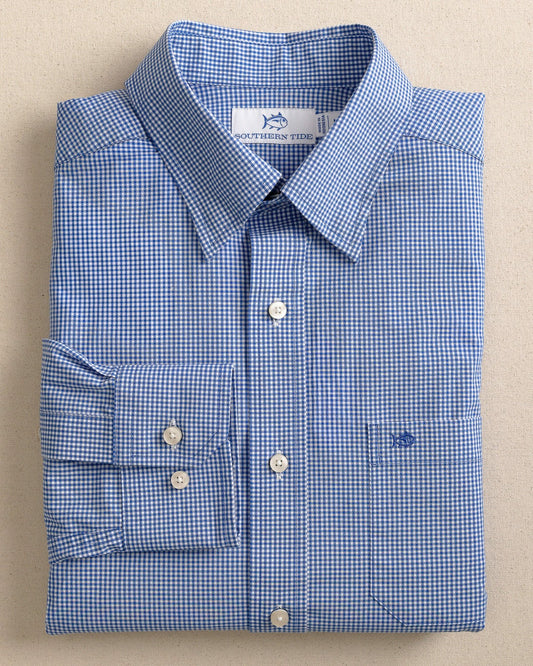 Charleston Parkwood Micro-Gingham Sport Shirt | Southern Tide Value