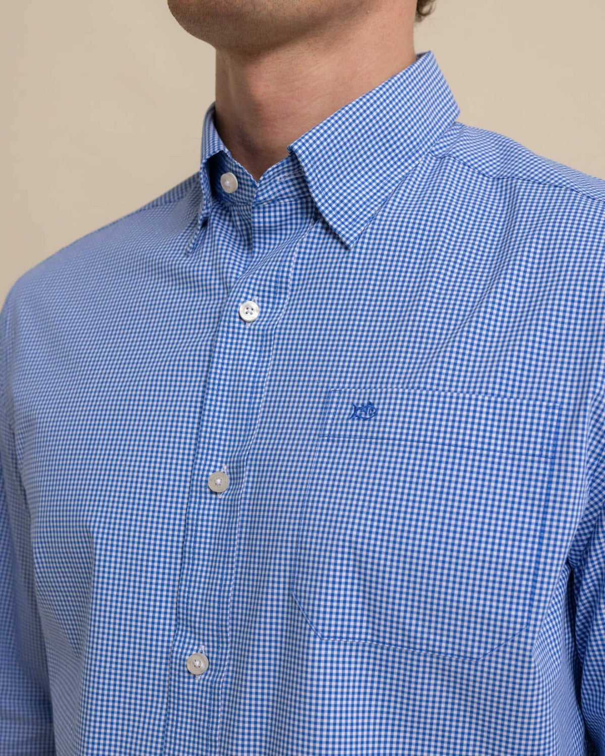 Charleston Parkwood Micro-Gingham Sport Shirt | Southern Tide Value