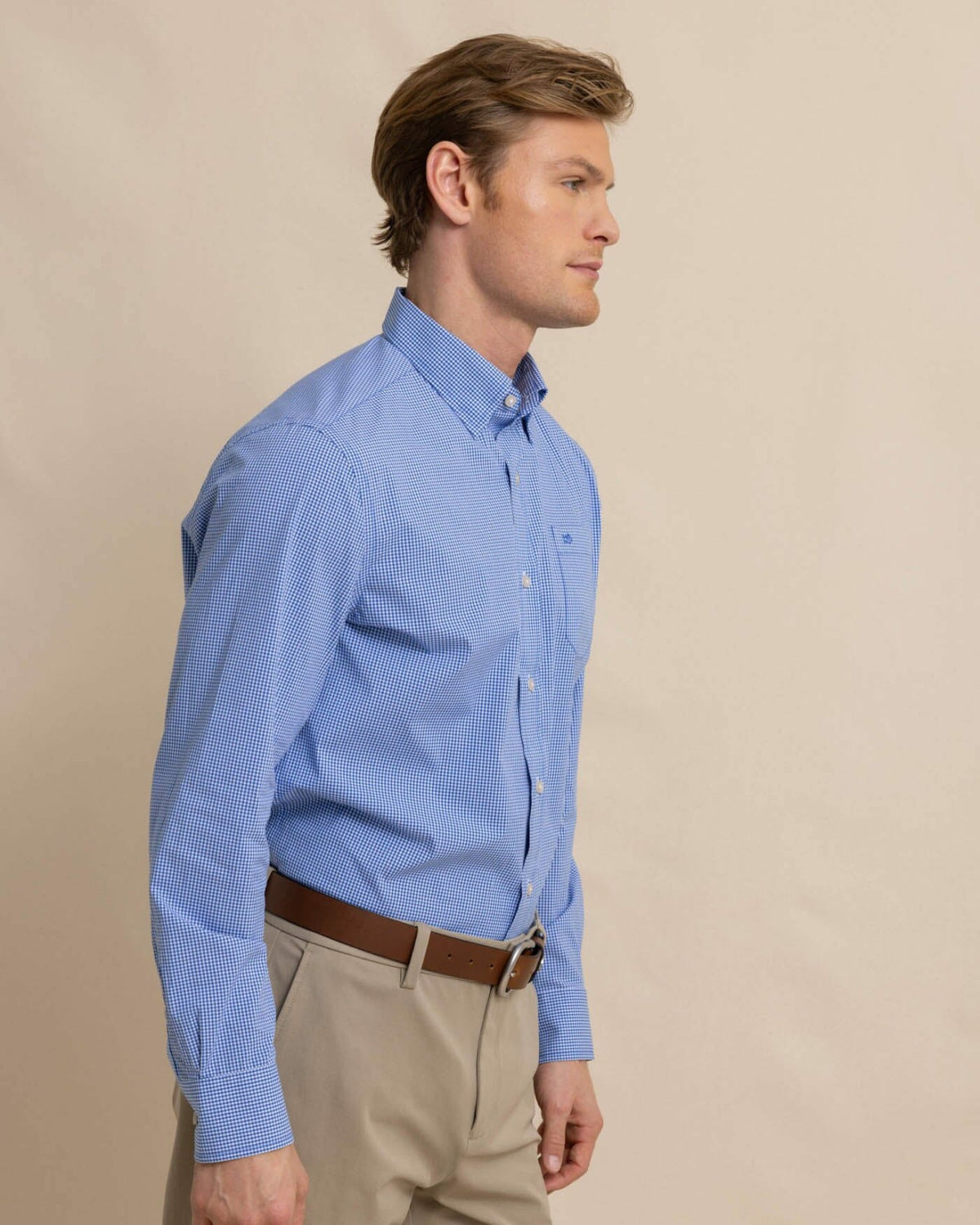 Charleston Parkwood Micro-Gingham Sport Shirt | Southern Tide Value