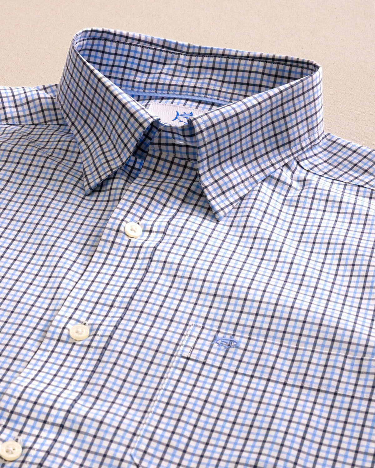 Charleston Summerton Plaid Sport Shirt - Blue | Southern Tide Value
