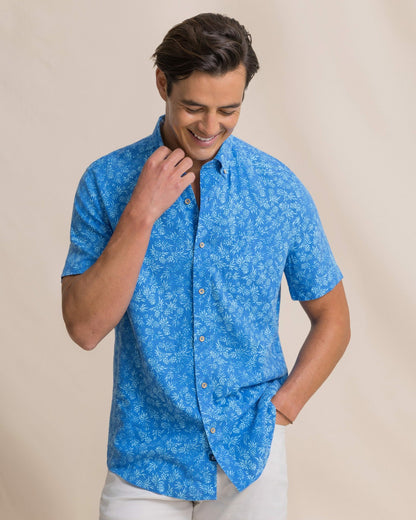 Pineapple Parade Short Sleeve Sport Shirt | Southern Tide Sale