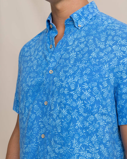 Pineapple Parade Short Sleeve Sport Shirt | Southern Tide Sale