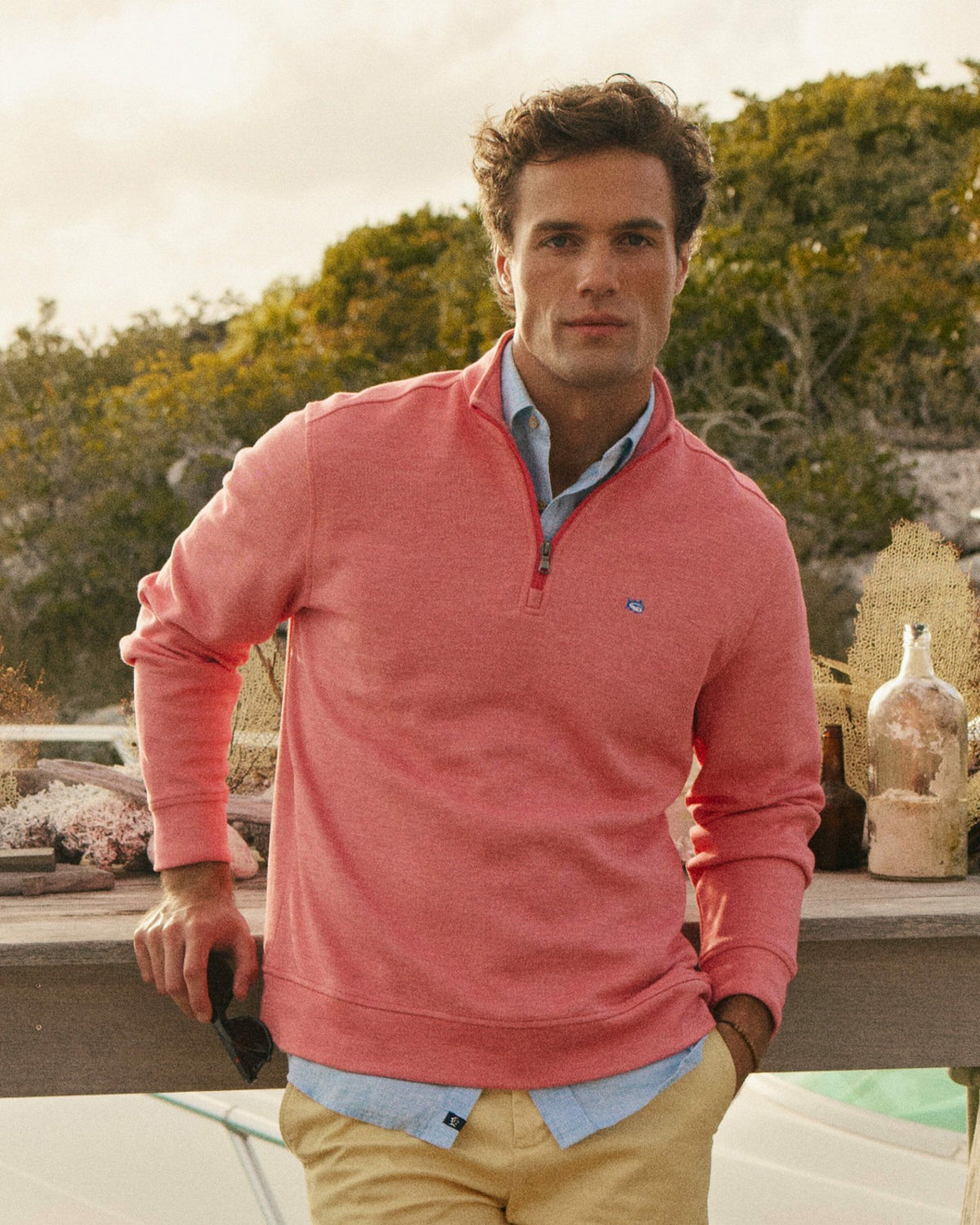 Sandy Cove Pique Quarter Zip | Southern Tide Signature