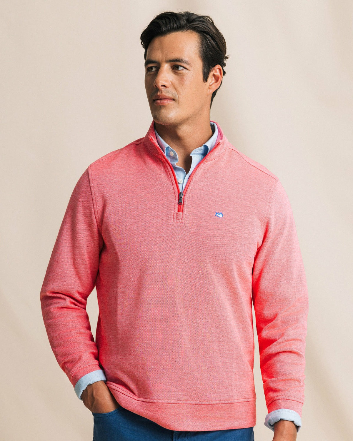 Sandy Cove Pique Quarter Zip | Southern Tide Signature